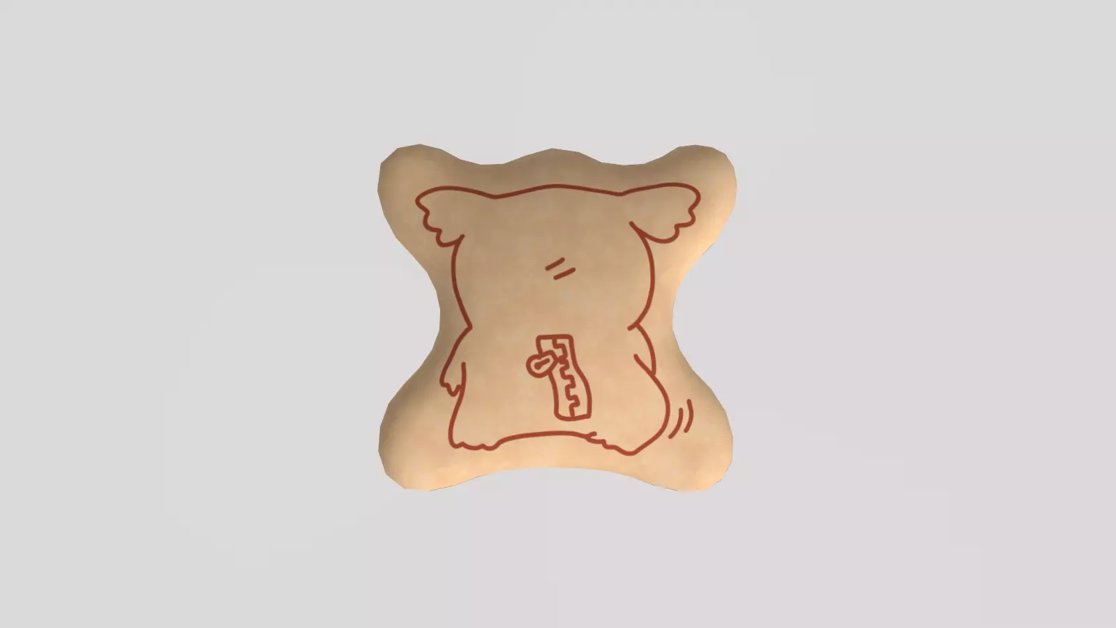 Stylized Low-Poly Koala Biscuits Low-poly 3D model_21