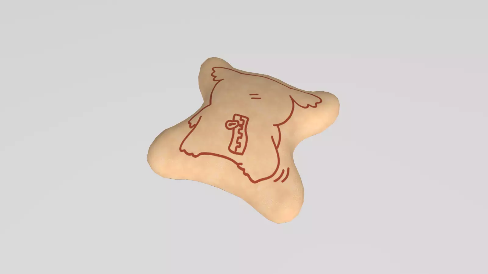 Stylized Low-Poly Koala Biscuits Low-poly 3D model_26