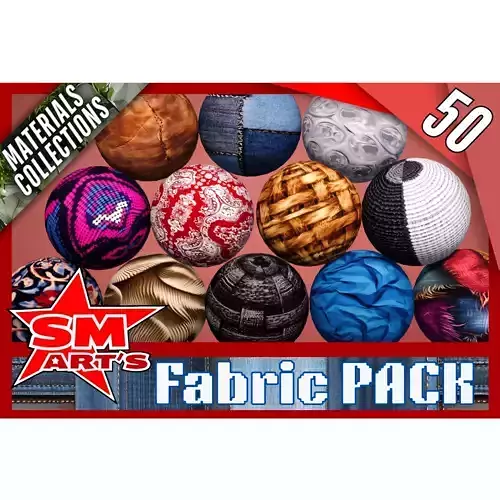 Fabric Texture Pack - 50 High-Quality Stylized Materials