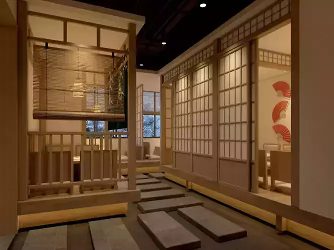 Japanese Restaurant Interior