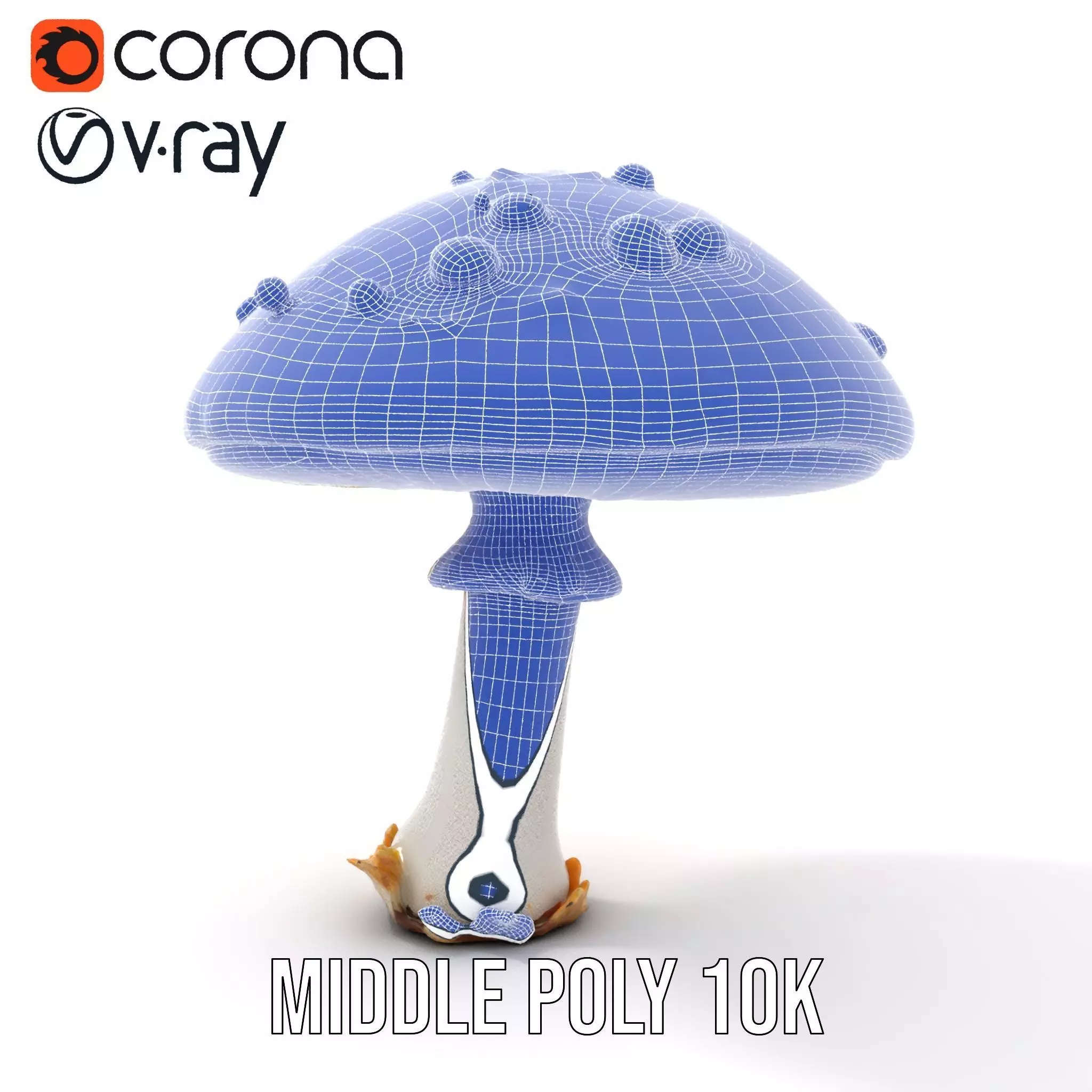 Galaxy Mushroom model pack Low-poly 3D model_28