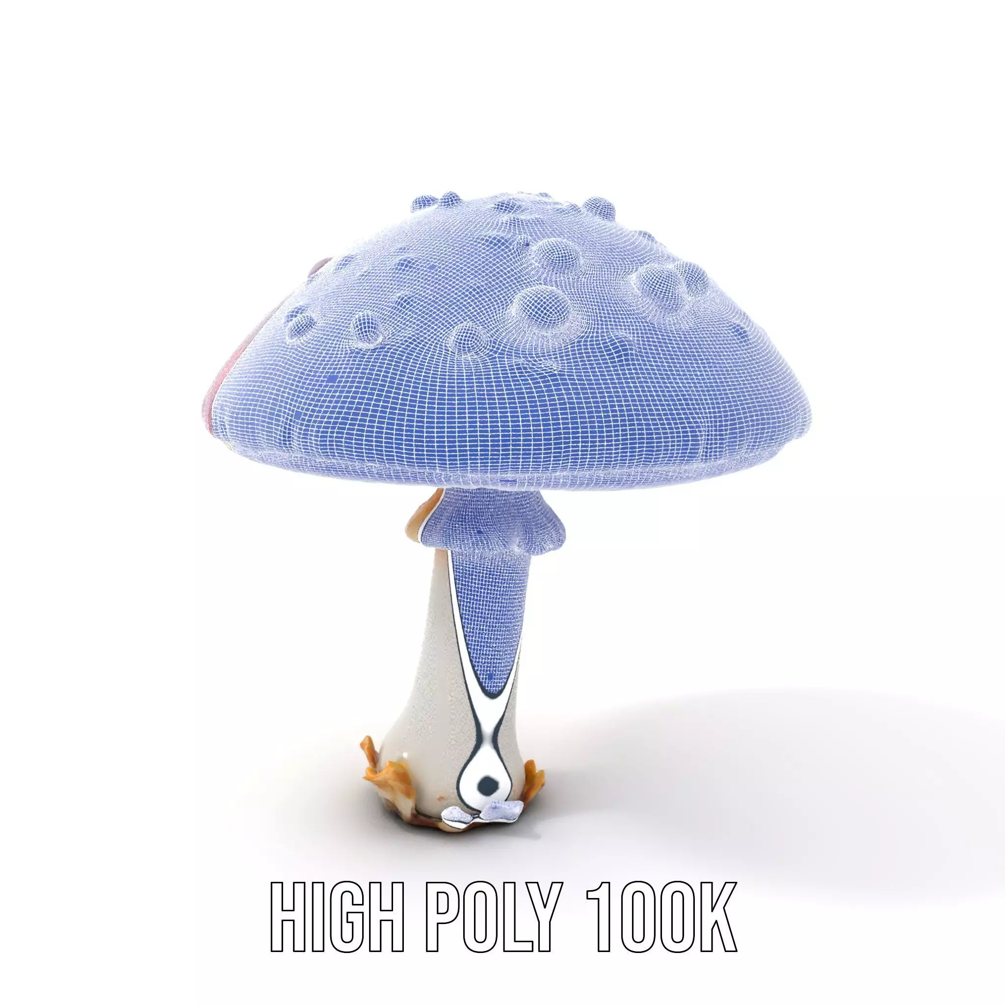 Galaxy Mushroom model pack Low-poly 3D model_5