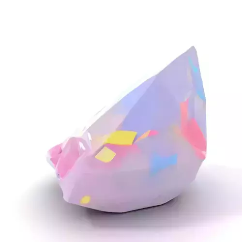 Iridescent Gemstone model pack Low-poly 3D model