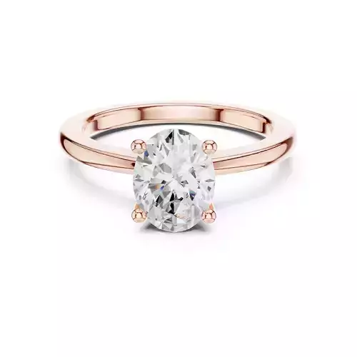 Solitaire Oval Cut Diamond Engagement Ring 3DM STL Video