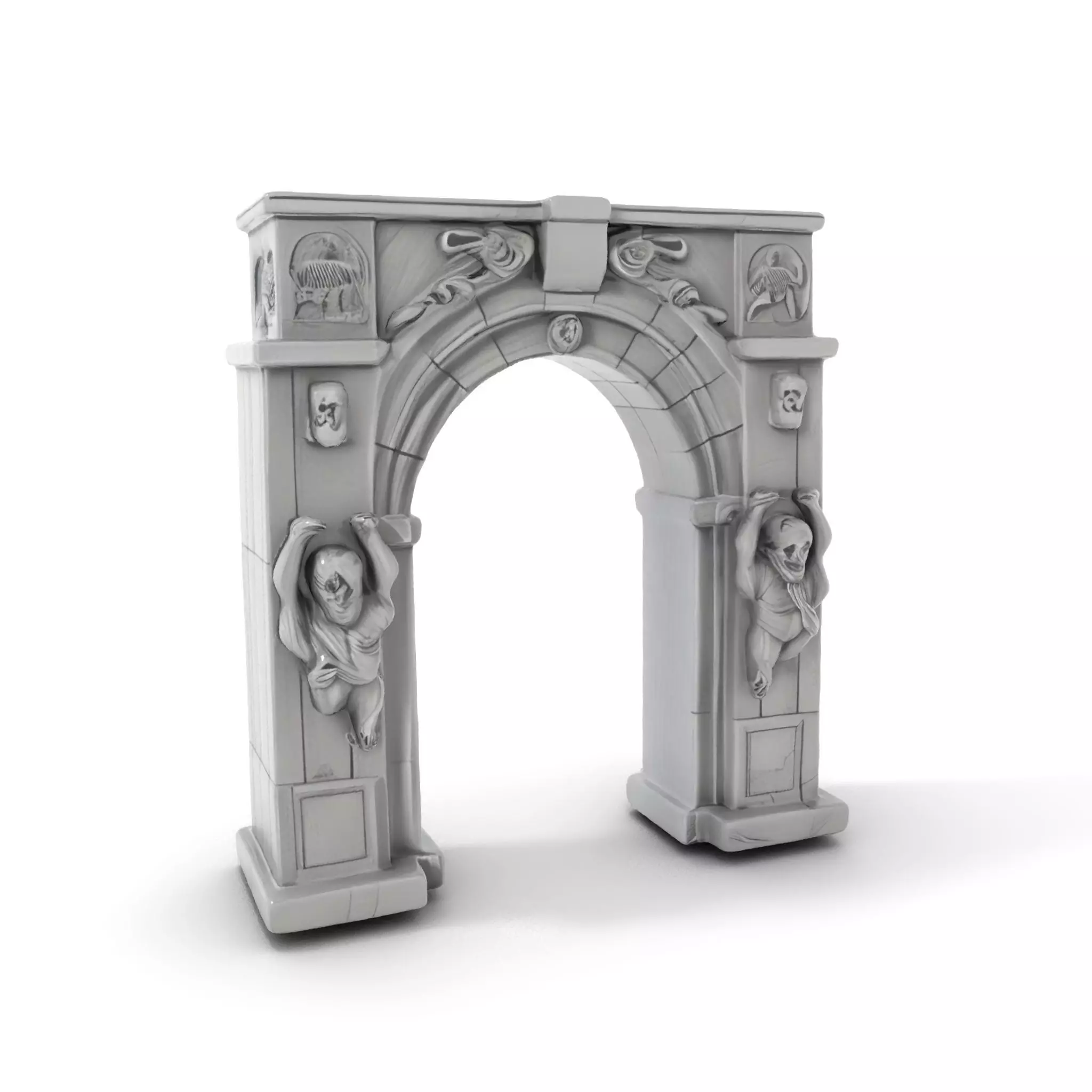 Gothic Archway model pack Low-poly 3D model_0
