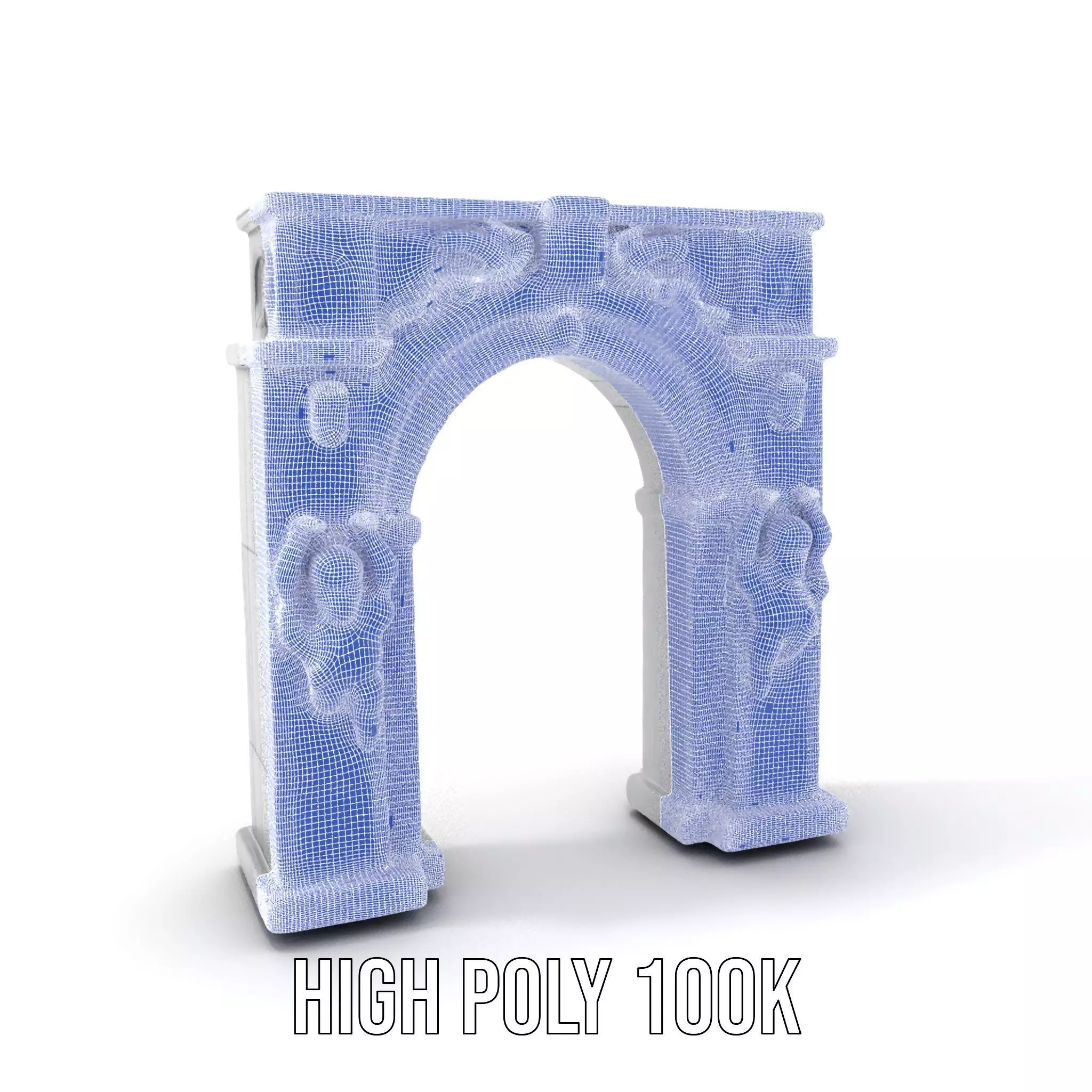 Gothic Archway model pack Low-poly 3D model_5