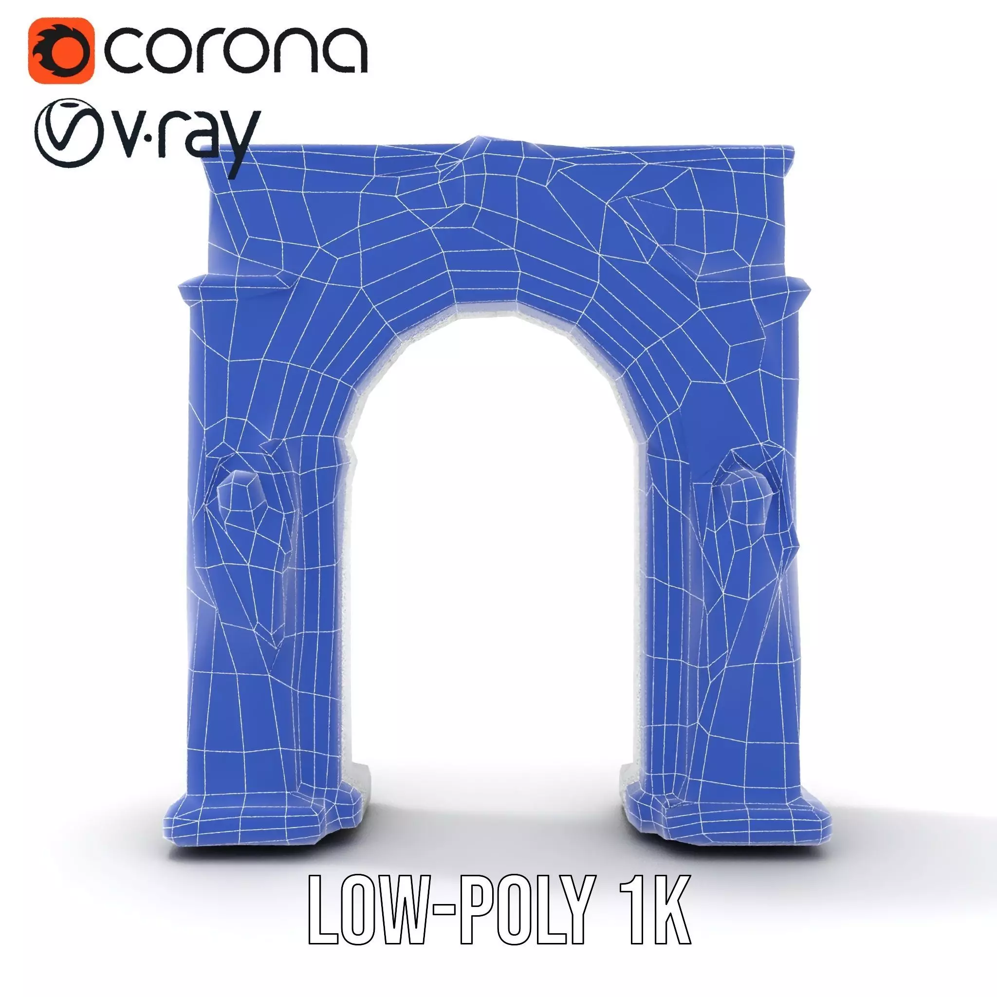 Gothic Archway model pack Low-poly 3D model_31