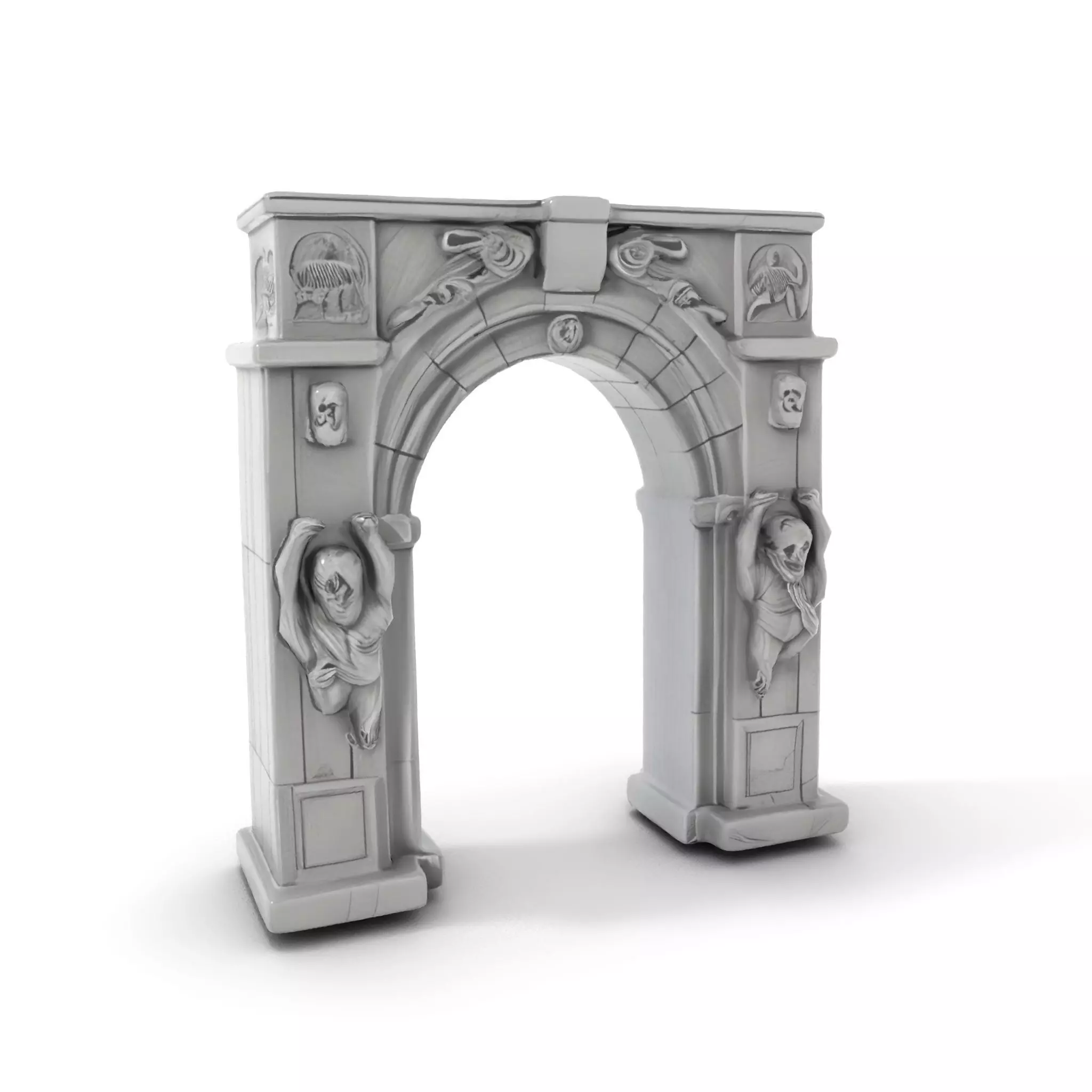 Gothic Archway model pack Low-poly 3D model_12