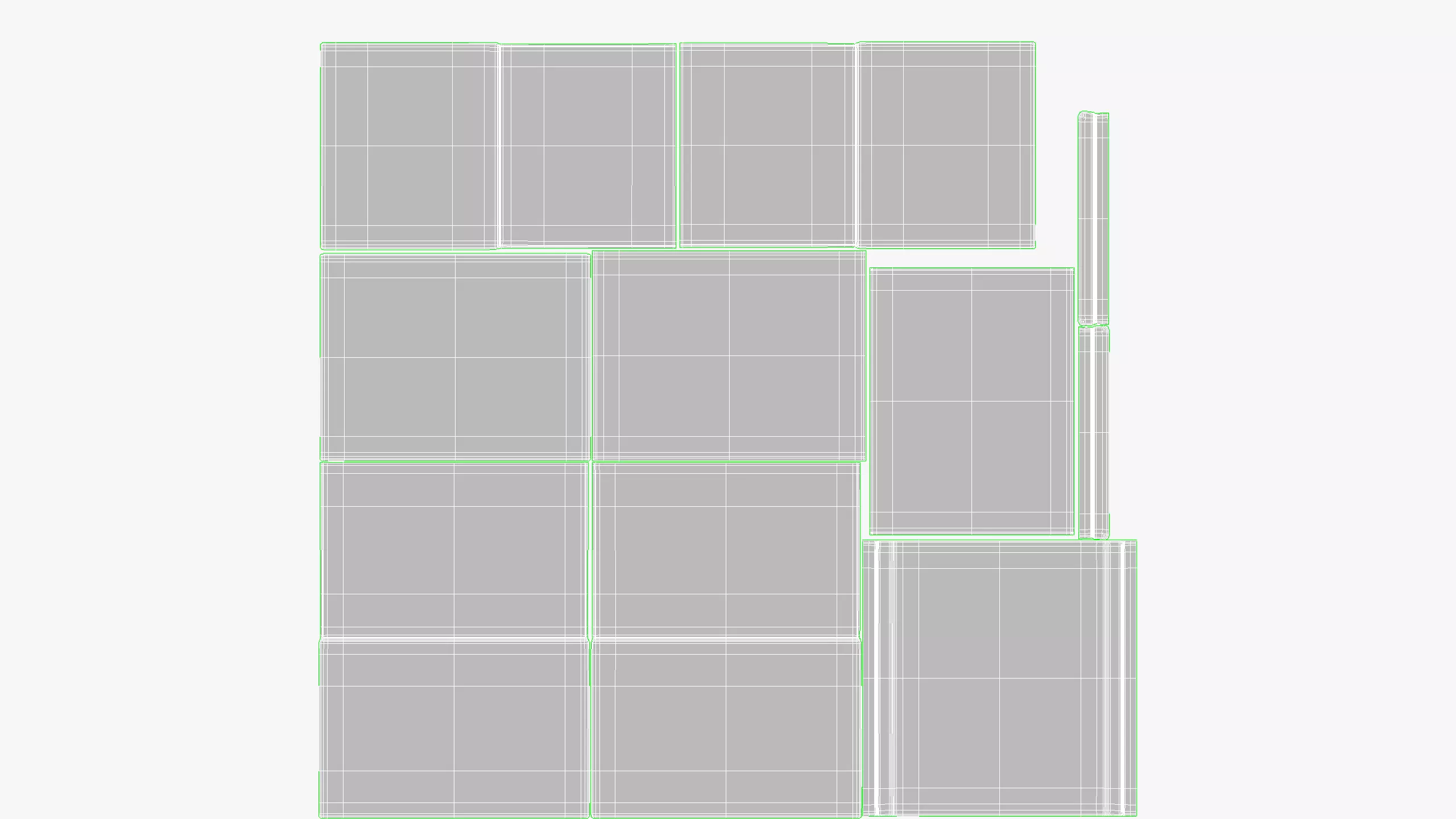 Box Storage Leather Big Low-poly 3D model_11