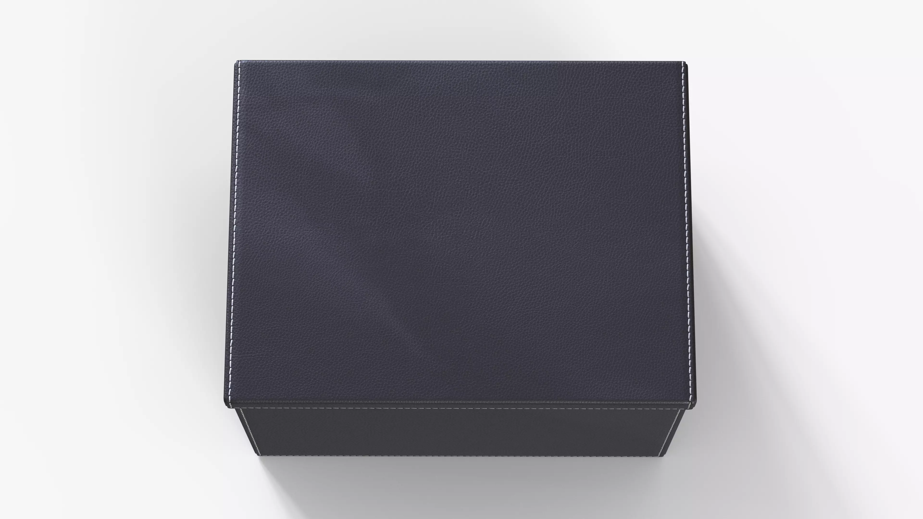 Box Storage Leather Big Low-poly 3D model_7