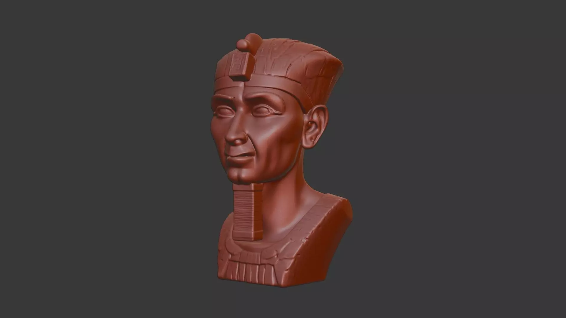 Egyptian Pharaoh Head Bust 3D Model - STL Printable 3D print model_2
