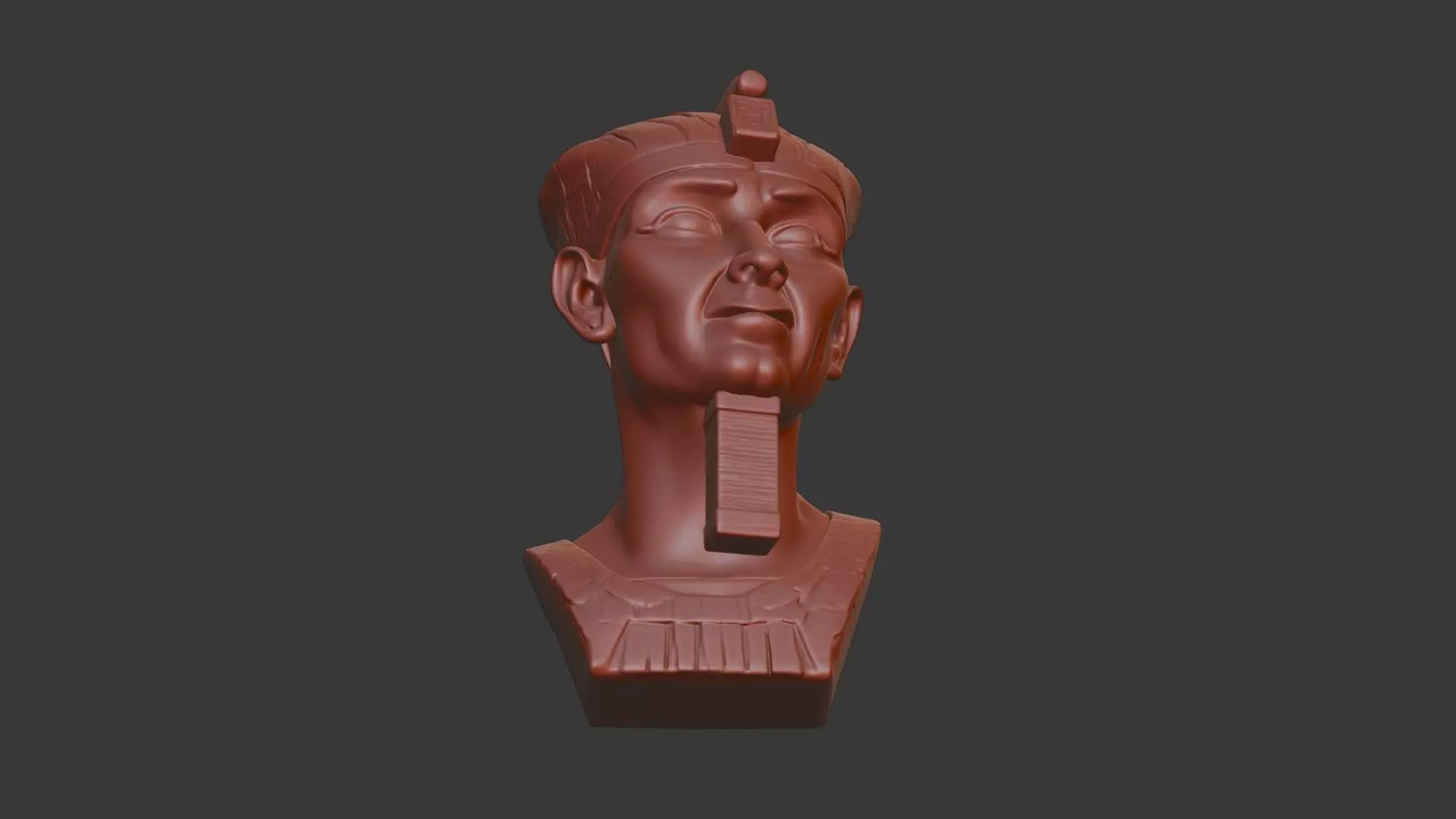 Egyptian Pharaoh Head Bust 3D Model - STL Printable 3D print model_6