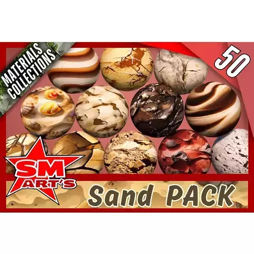 Sand Texture Pack - 50 High-Quality Stylized Materials