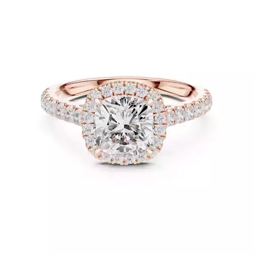 Cushion Cut Diamond Engagement Wedding Ring 3DM STL Video