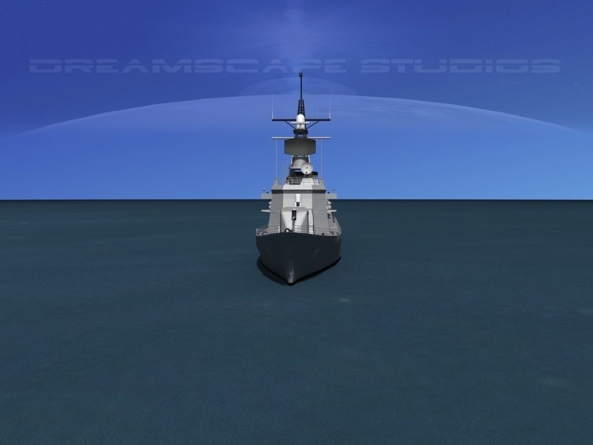 Takanami Class Destroyer Onami 3D model_1