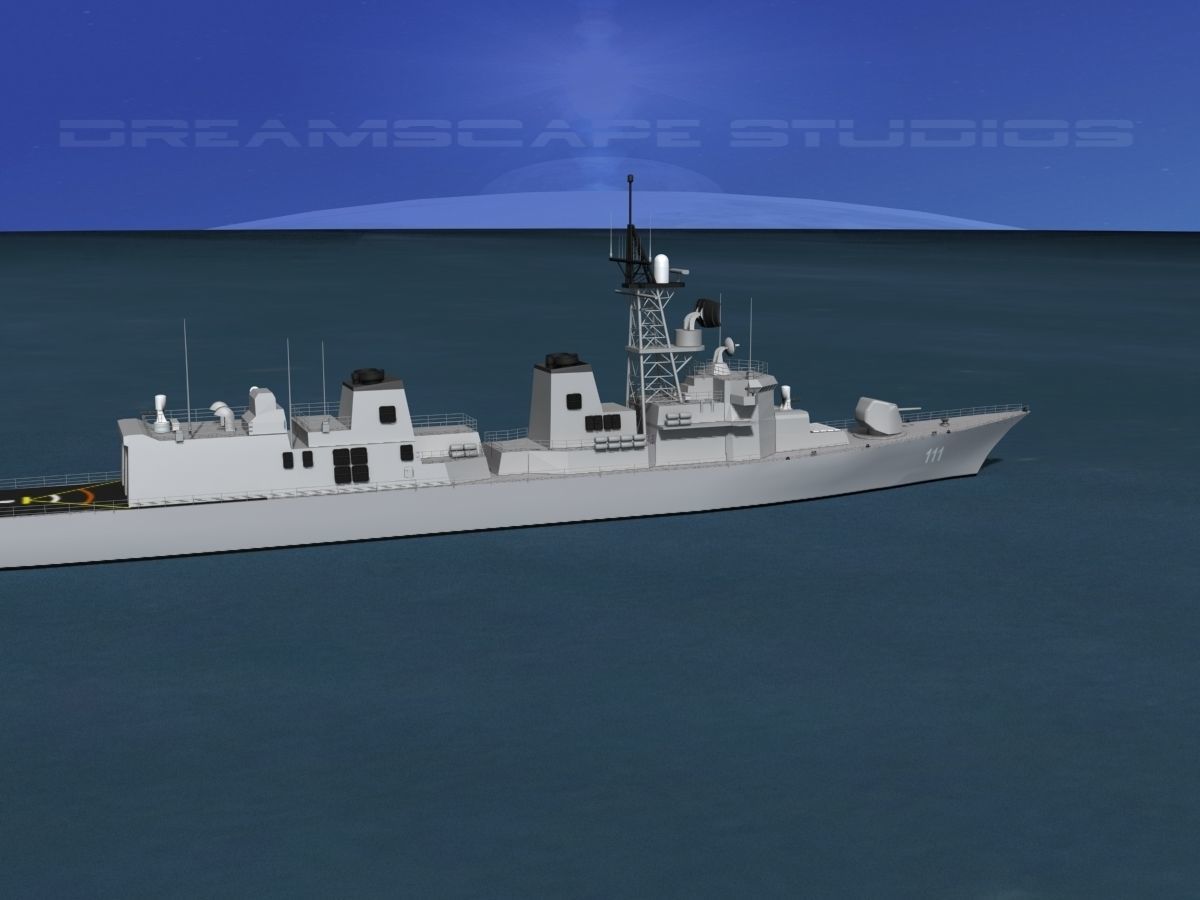 Takanami Class Destroyer Onami 3D model_4