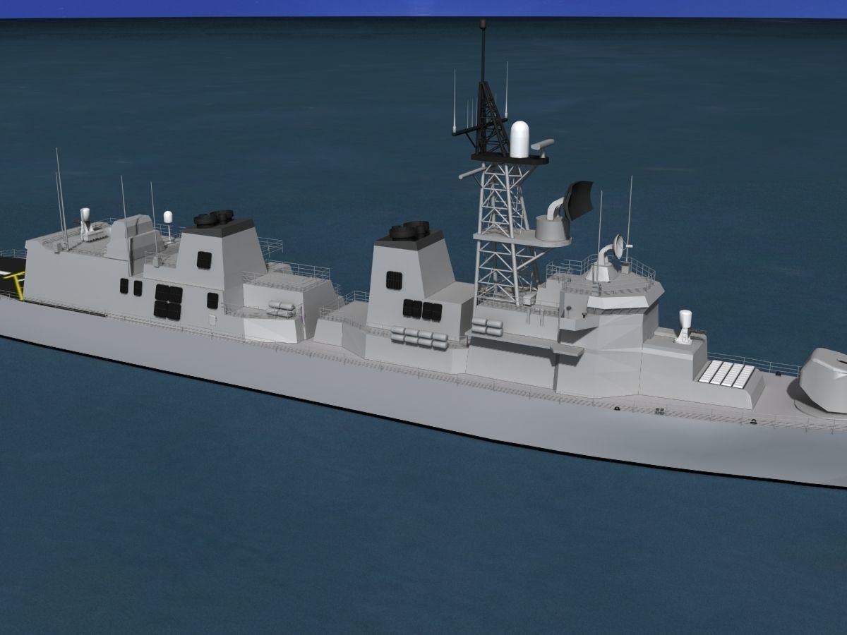 Takanami Class Destroyer Onami 3D model_10