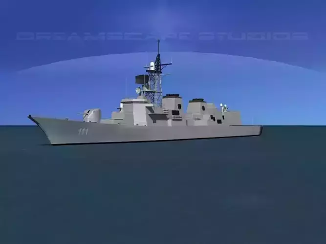 Takanami Class Destroyer Onami 3D model