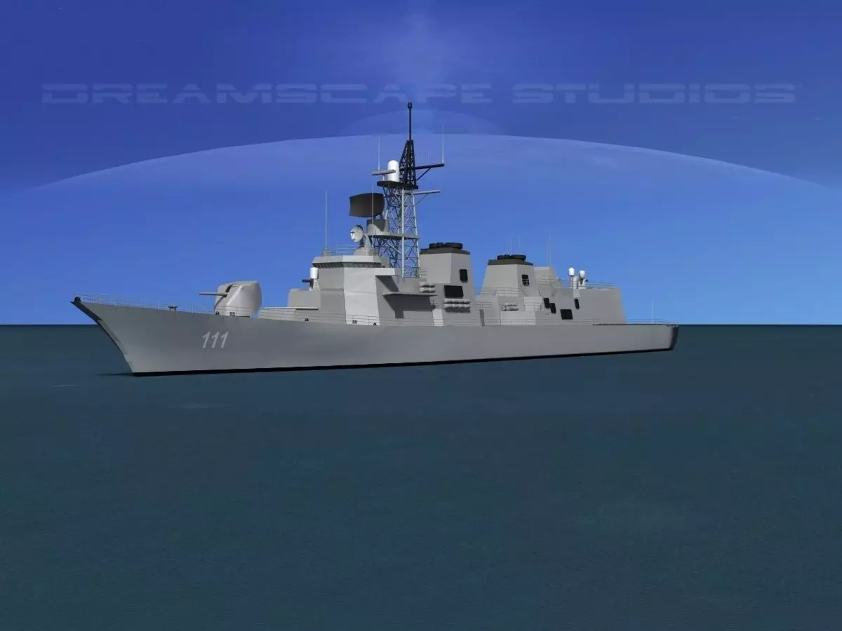 Takanami Class Destroyer Onami 3D model_0