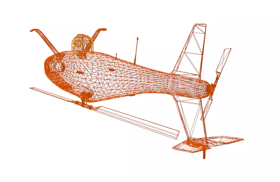 Schiebel Camcopter S-100 The GHOSTCOPTER Low-poly 3D model_27