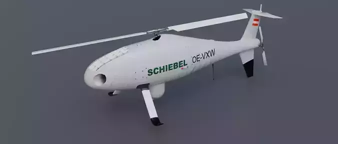 Schiebel Camcopter S-100 The GHOSTCOPTER Low-poly 3D model