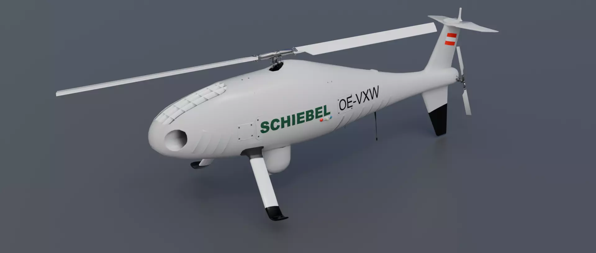 Schiebel Camcopter S-100 The GHOSTCOPTER Low-poly 3D model_0