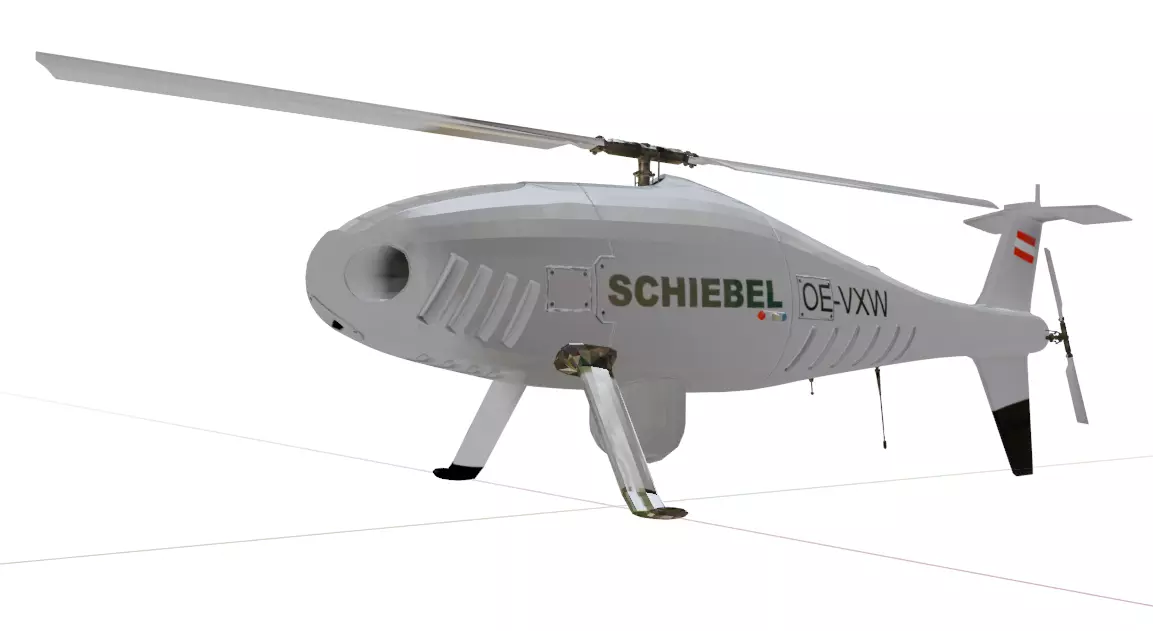 Schiebel Camcopter S-100 The GHOSTCOPTER Low-poly 3D model_15