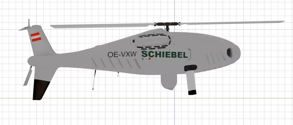 Schiebel Camcopter S-100 The GHOSTCOPTER Low-poly 3D model_34