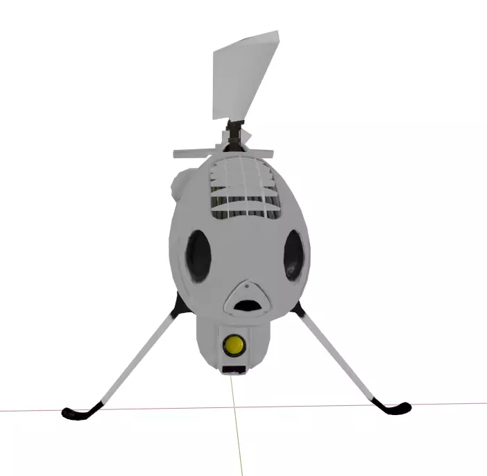 Schiebel Camcopter S-100 The GHOSTCOPTER Low-poly 3D model_18