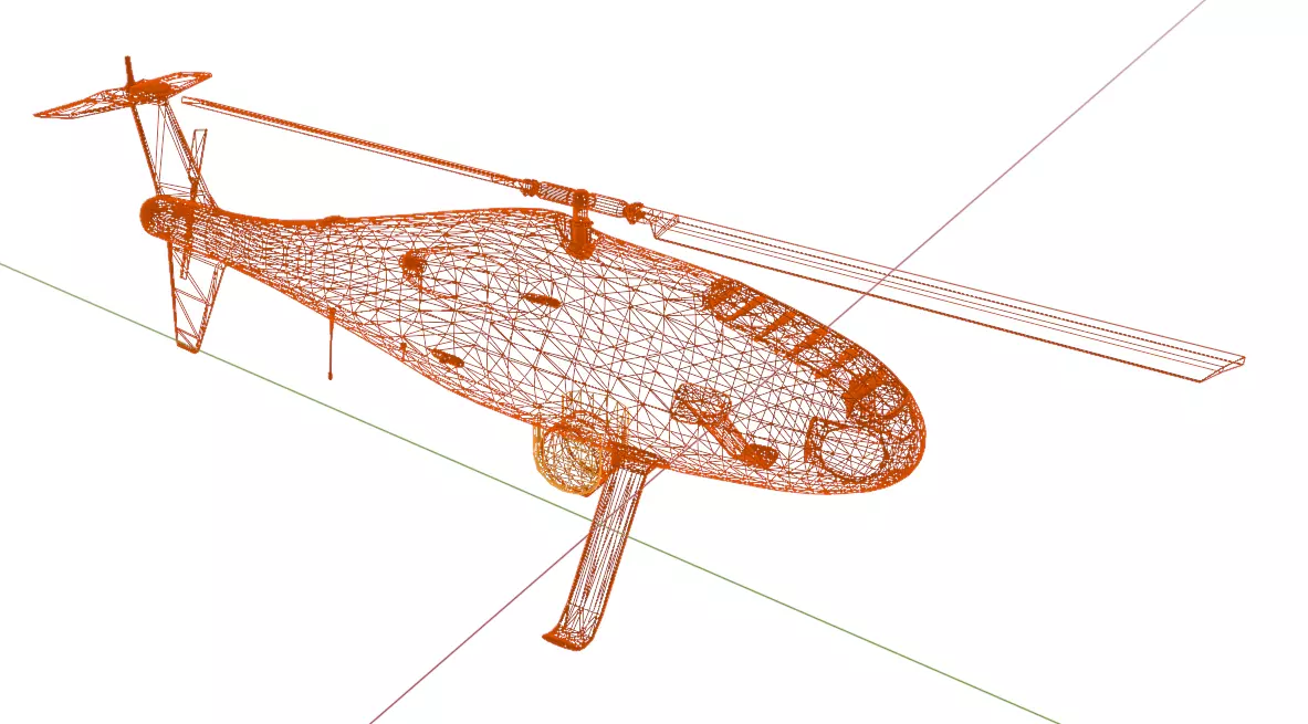 Schiebel Camcopter S-100 The GHOSTCOPTER Low-poly 3D model_19