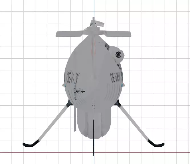 Schiebel Camcopter S-100 The GHOSTCOPTER Low-poly 3D model_35