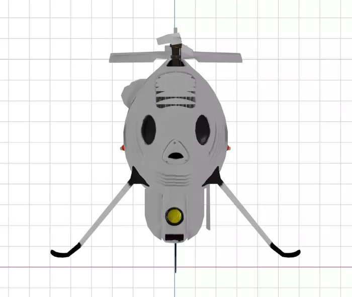 Schiebel Camcopter S-100 The GHOSTCOPTER Low-poly 3D model_36