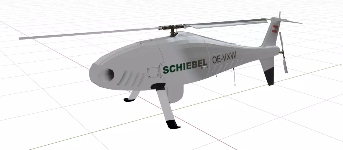 Schiebel Camcopter S-100 The GHOSTCOPTER Low-poly 3D model_17