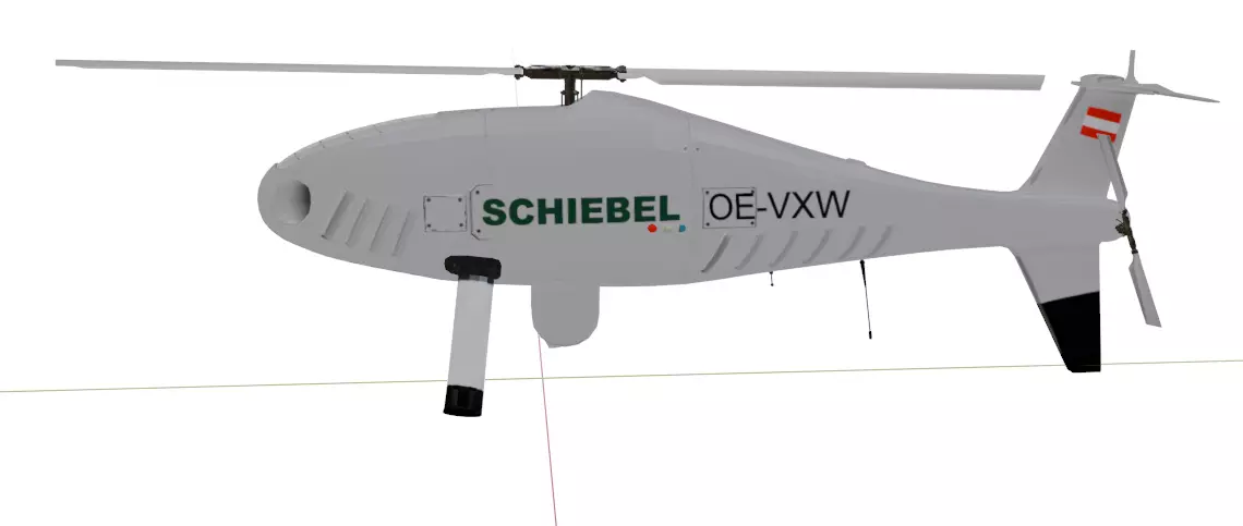 Schiebel Camcopter S-100 The GHOSTCOPTER Low-poly 3D model_10