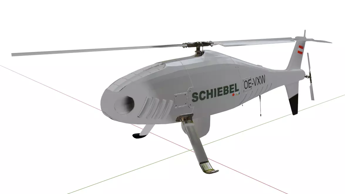 Schiebel Camcopter S-100 The GHOSTCOPTER Low-poly 3D model_6
