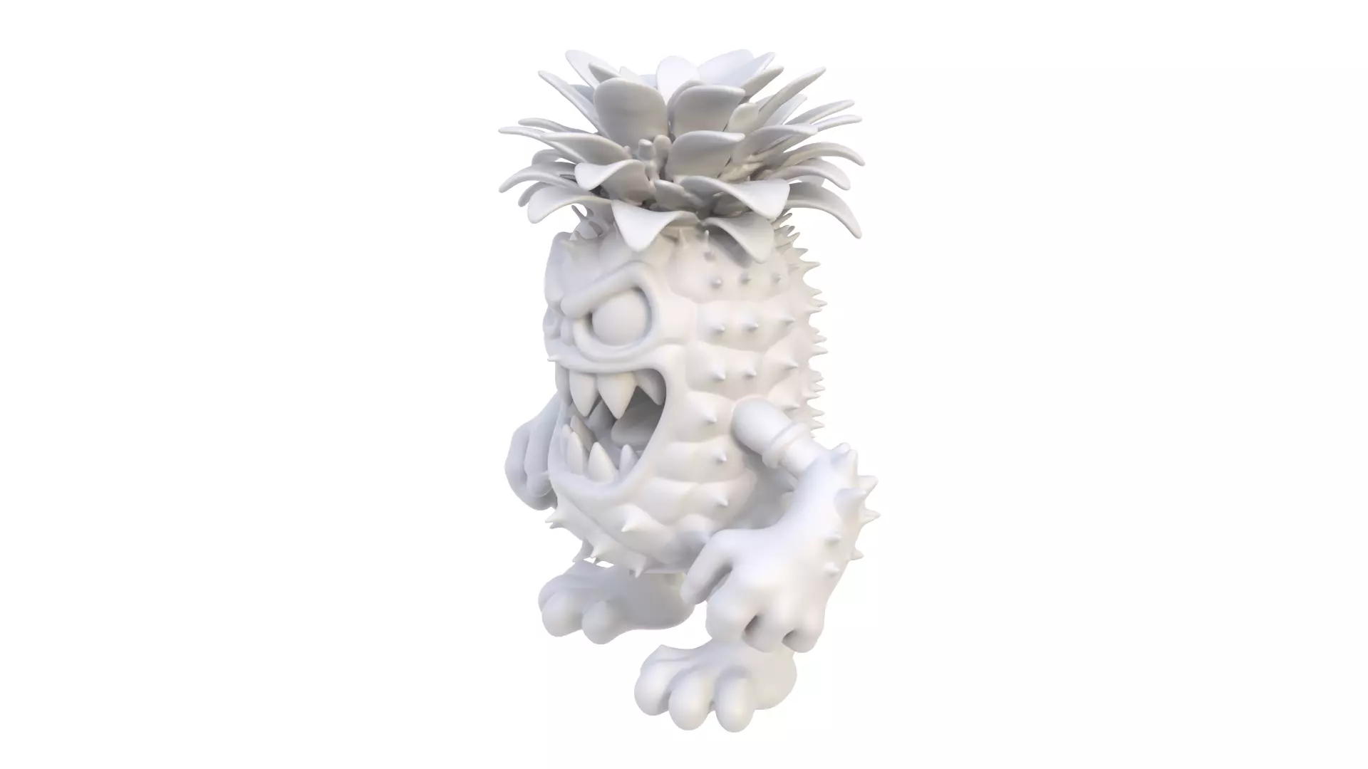 Pineapple predator 3D model_2