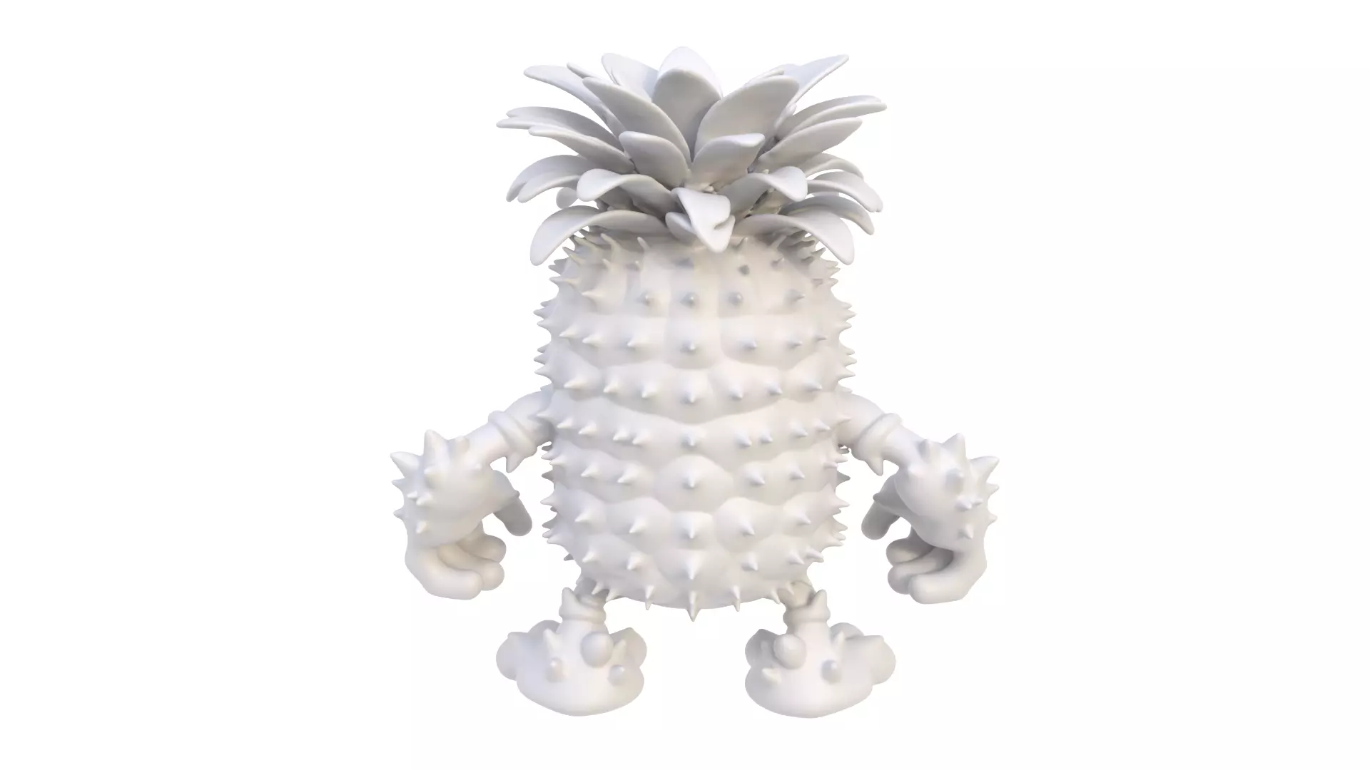 Pineapple predator 3D model_5
