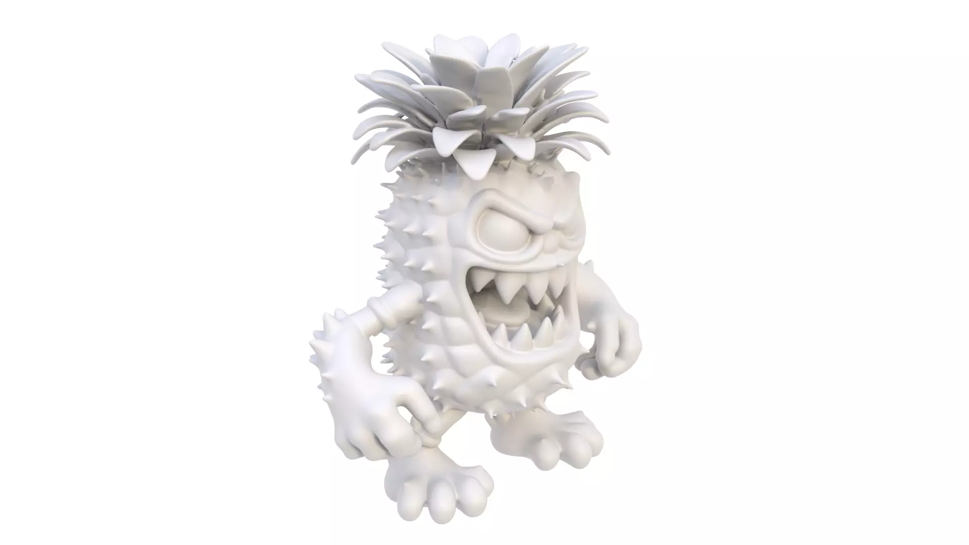 Pineapple predator 3D model_7