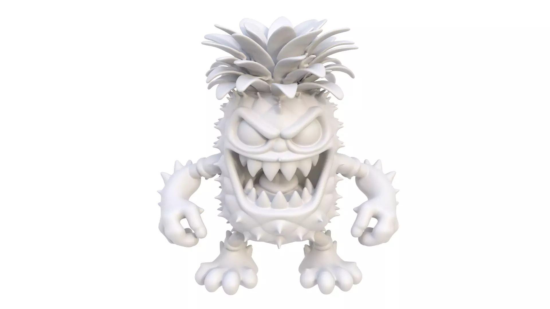 Pineapple predator 3D model_8