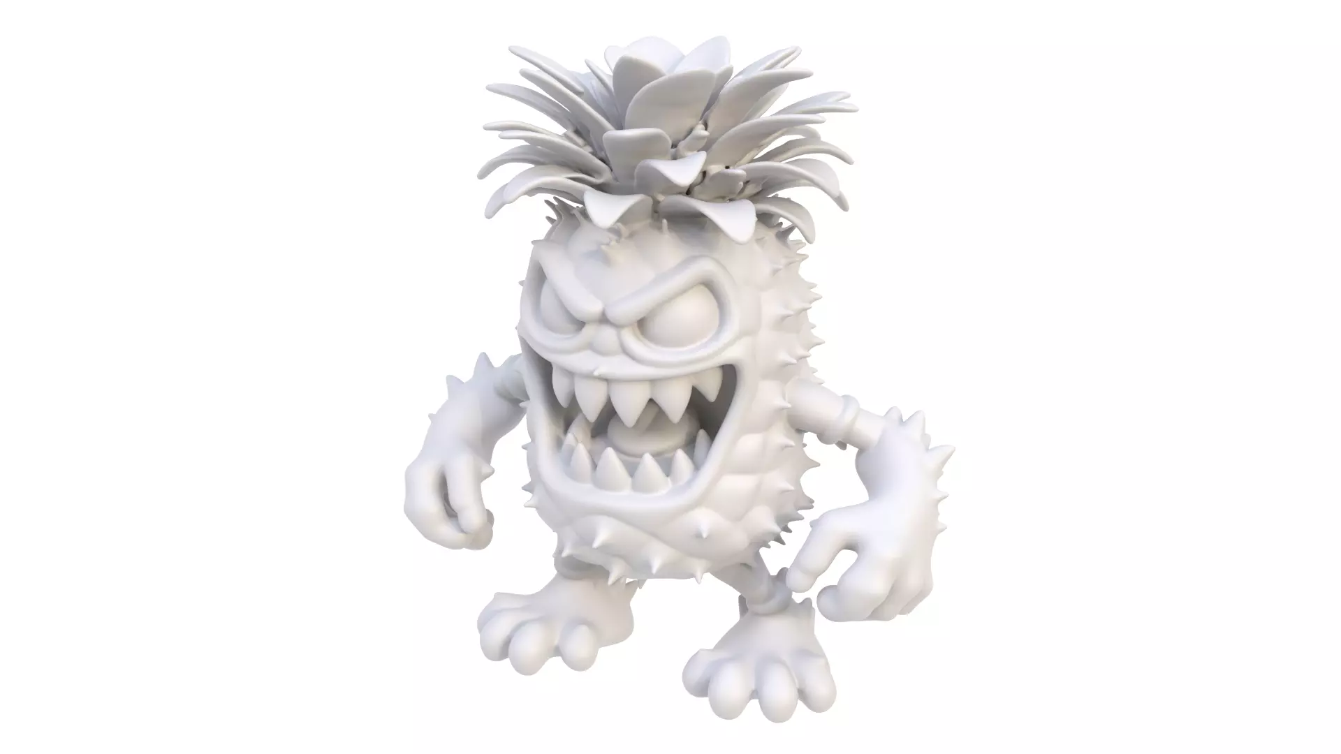 Pineapple predator 3D model_0