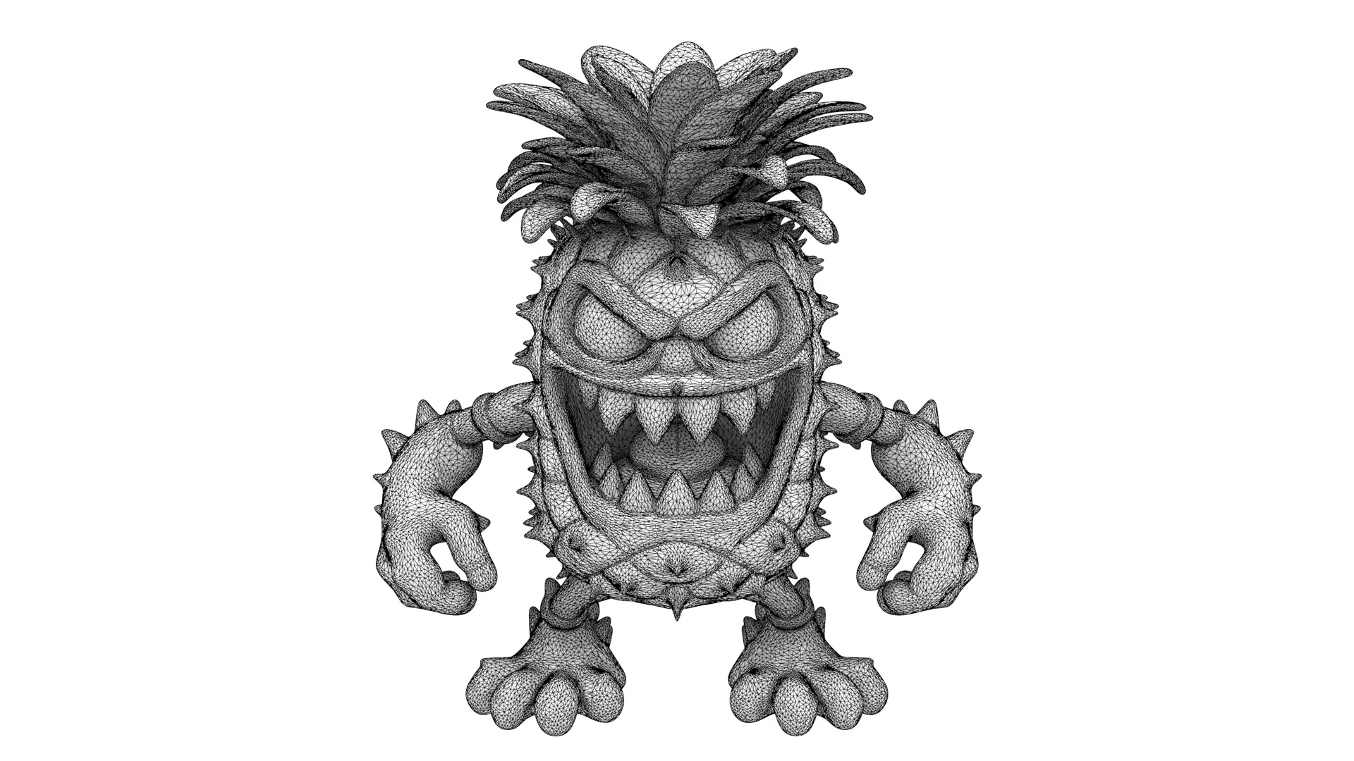 Pineapple predator 3D model_9