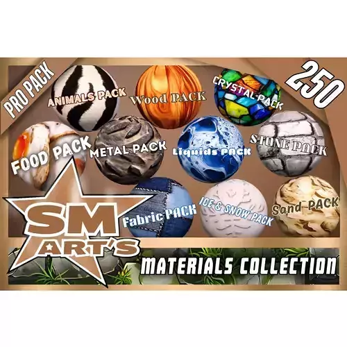 Materials  Texture Pack - Stylized 250 Materials Texture