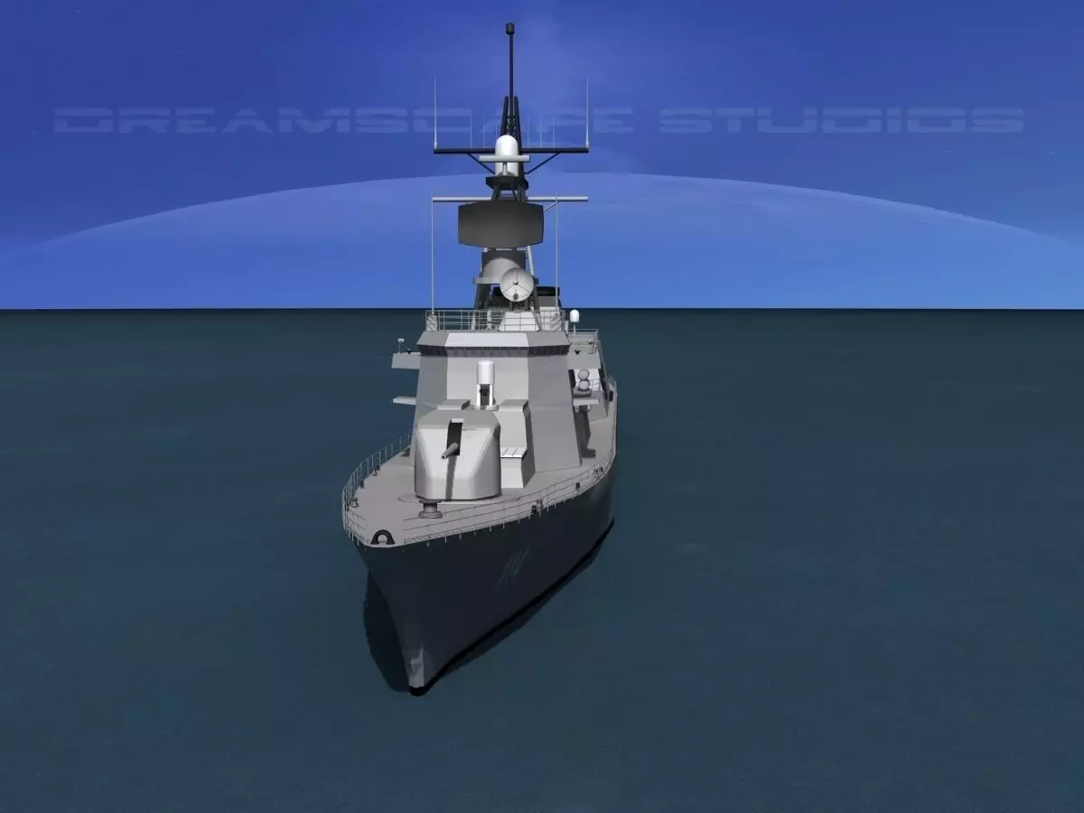 Takanami Class Destroyer Makinami 3D model_0