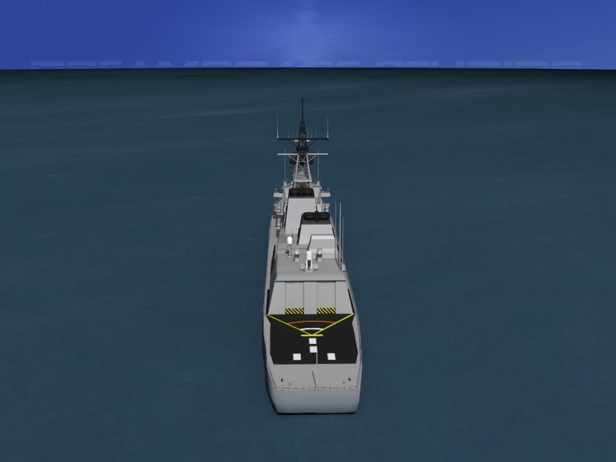 Takanami Class Destroyer Makinami 3D model_16