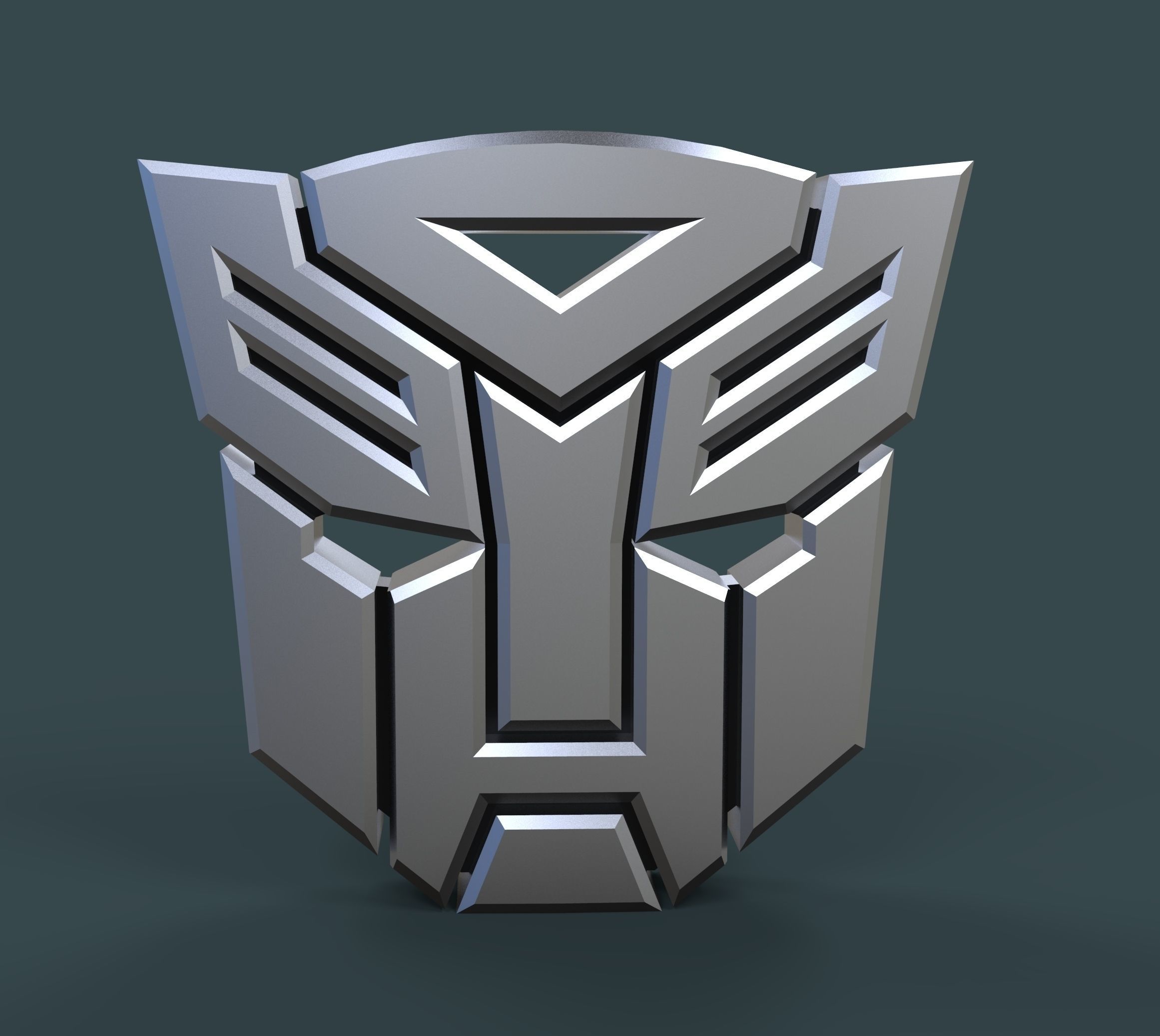 3D printable Autobots logo 3D model_2