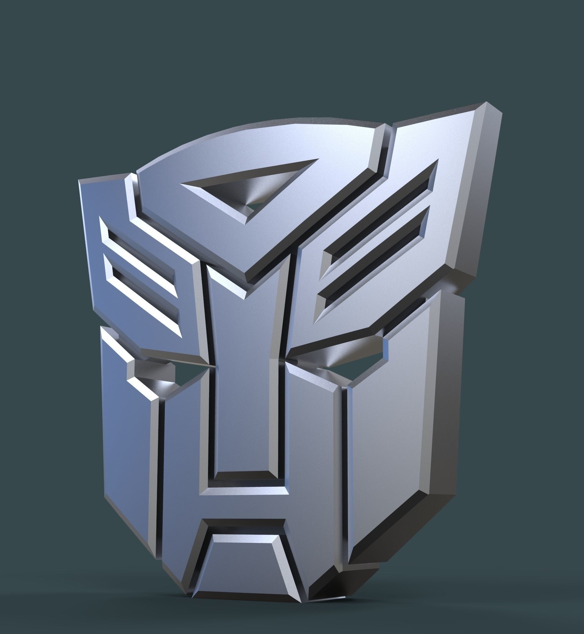 3D printable Autobots logo 3D model_1