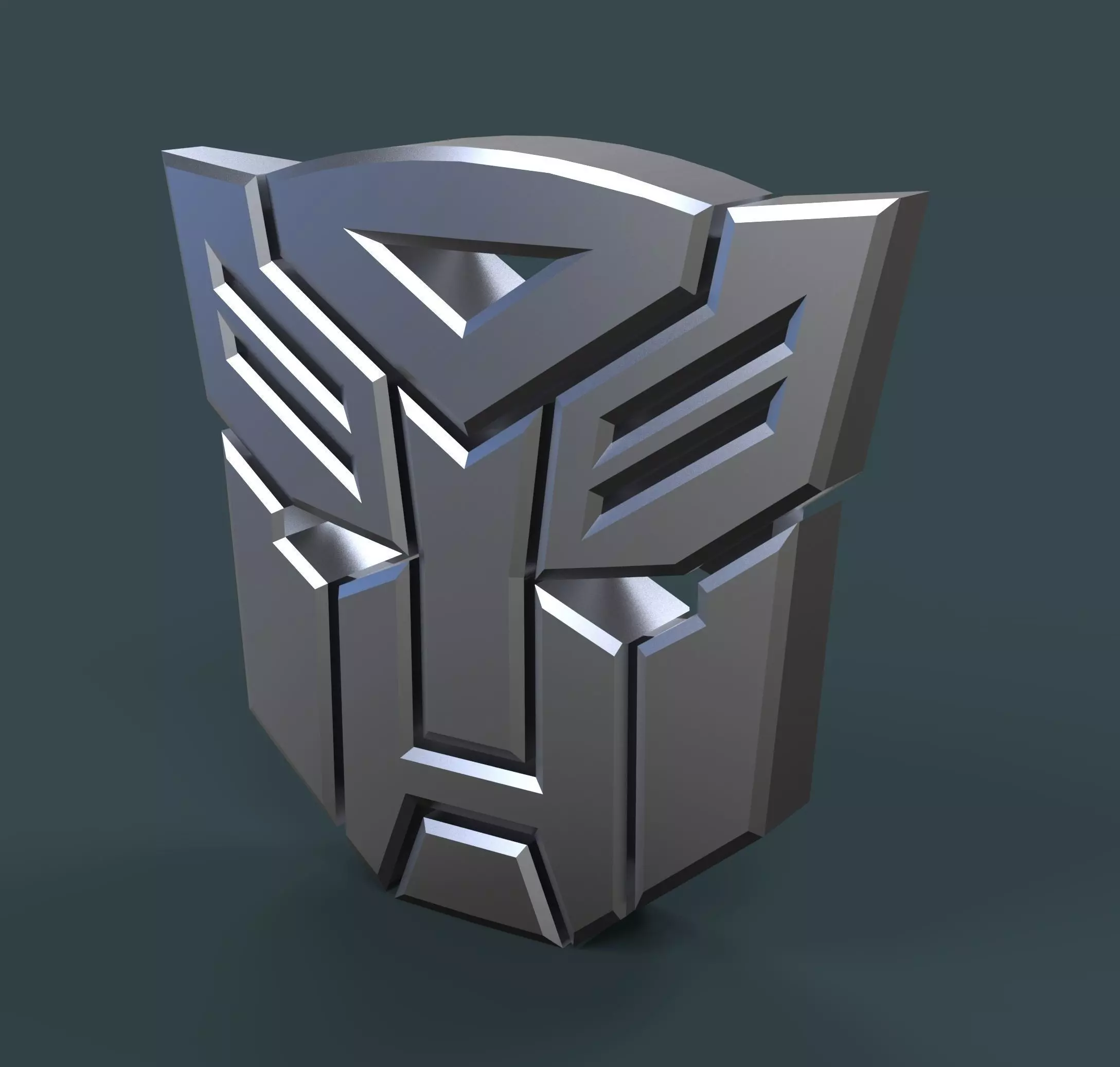 3D printable Autobots logo 3D model_0