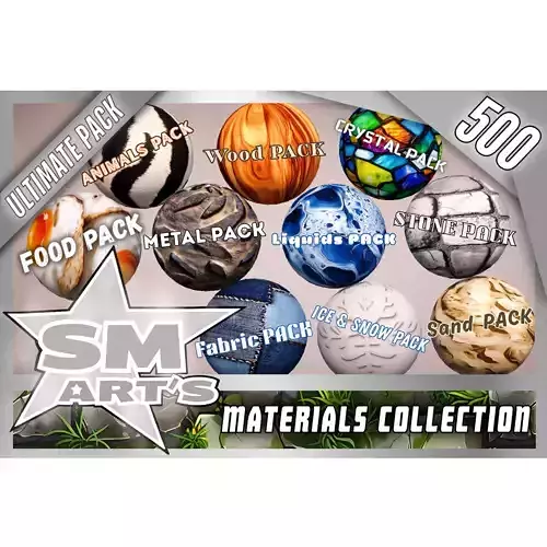 Materials Texture Pack - Stylized 500 Materials Texture
