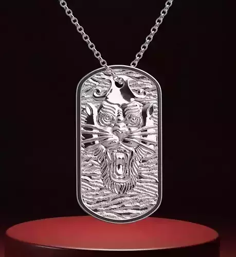 military dogtag tiger