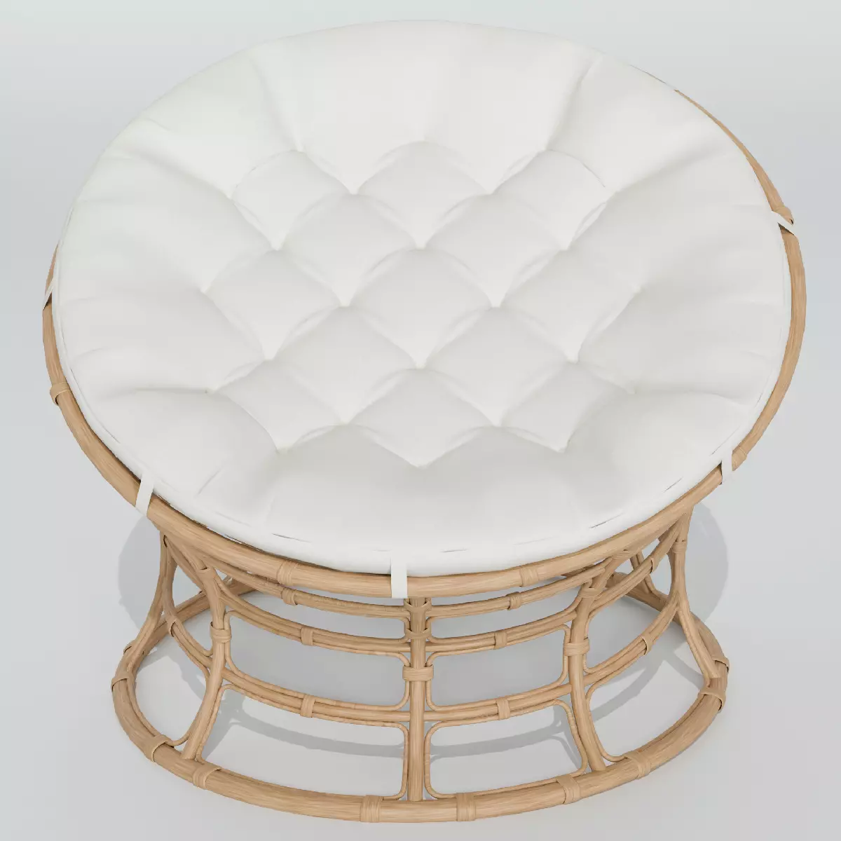 Wicker Armchair 3D model_0